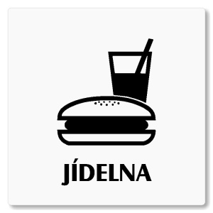 Jídelna, 80x80mm, bílá, Nevada